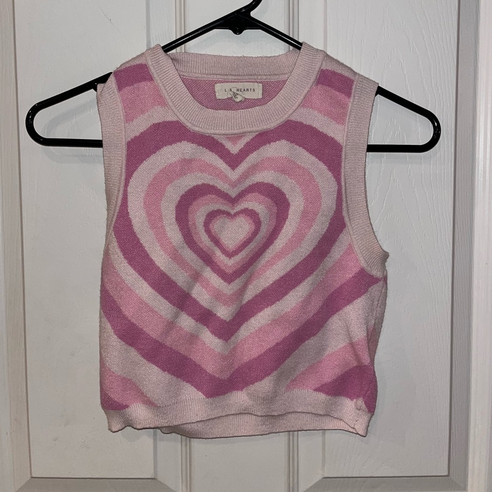 Pacsun Heart Sweater Vest